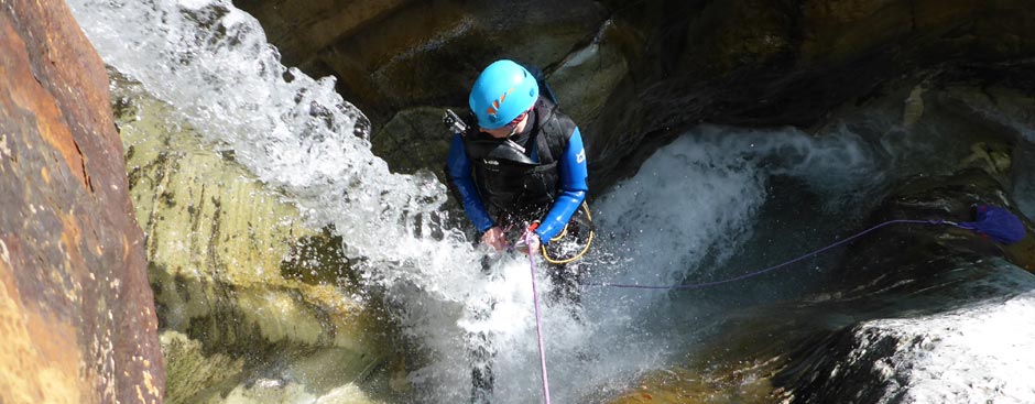 Canyoning, Schluchtlen in Slowenien